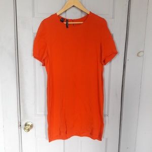 Orange Shift Dress